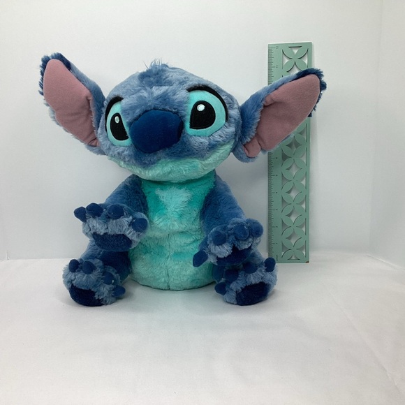 Disney Parks Stitch Plush 12” Authentic Floppy Ears Lilo Alien Ohana Stuffed - Picture 8 of 9